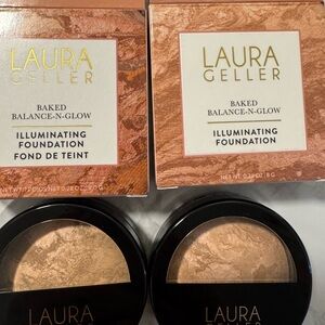 2 piece - Laura Geller Baked Balance-N-Glow Illuminating Foundation and lipstick